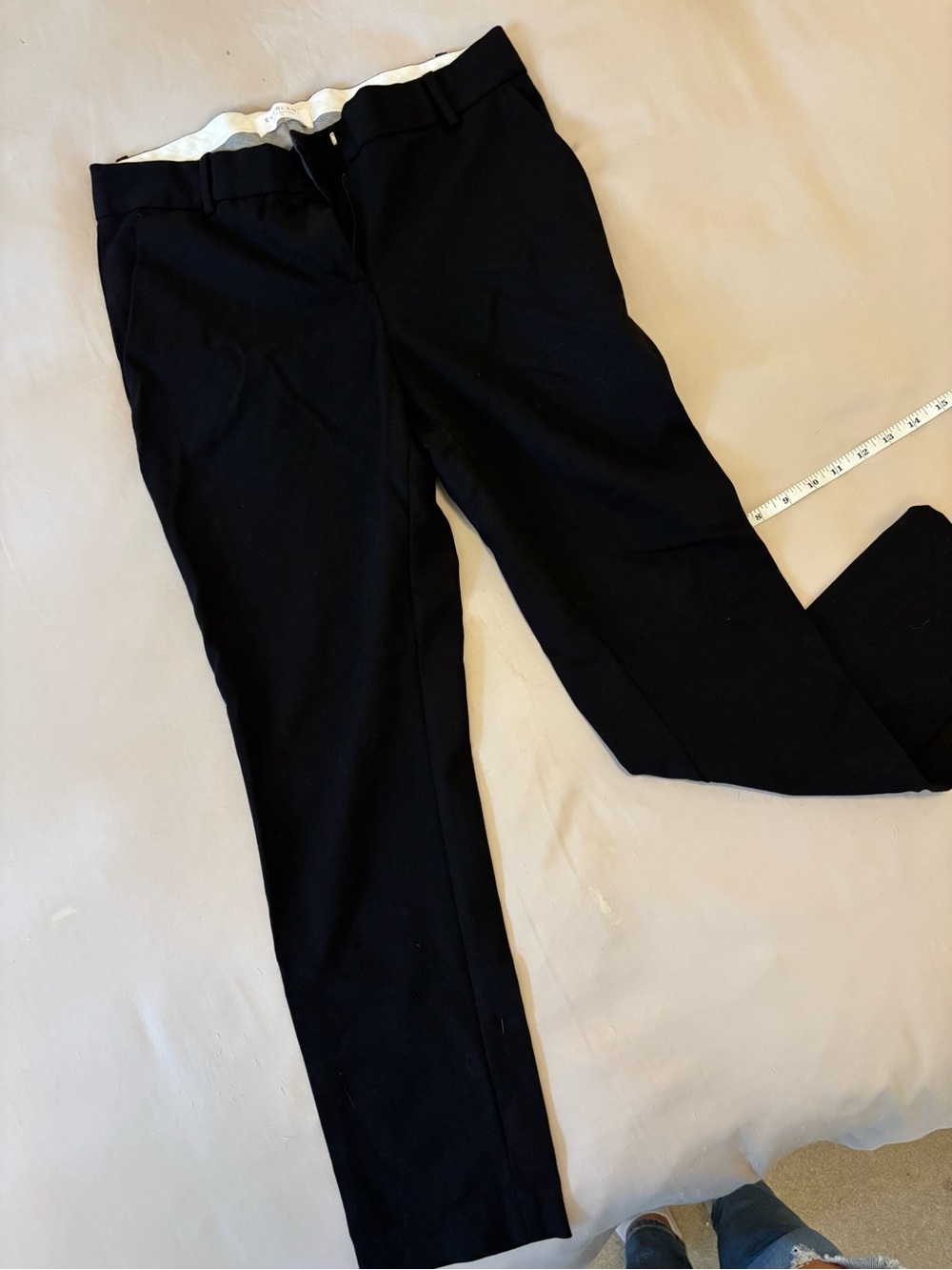 Everlane Women's Straight Leg Wool Blend Trousers Size 8 Black